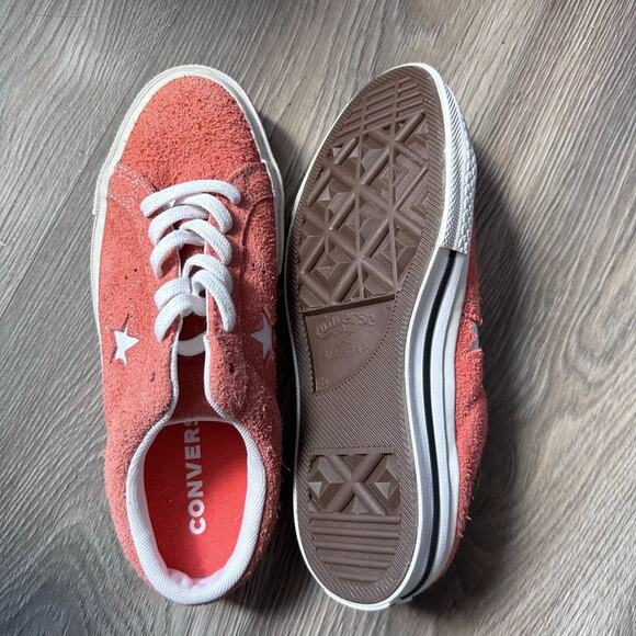 Converse One Star Mule Slip On  Suede Rush Coral Orange W7 M5 - Picture 6 of 7